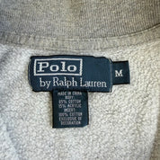 J- Vintage 90s Polo RL Embroidered Logo Sweatshirt Track Jacket - M