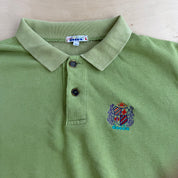 J- Vintage 90s Diadora Embroidered Crest Henley Crewneck - 52 (fits M)