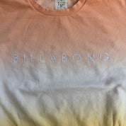 J- Billabong Embroidered Text Logo Tri Color Crewneck - M