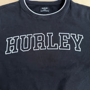 J- Vintage Hurley Collegiate Text Logo Crewneck - L