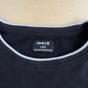 J- Vintage Hurley Collegiate Text Logo Crewneck - L