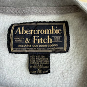 J- Vintage Abercrombie & Fitch Text Graphic Grey Crewneck - XL
