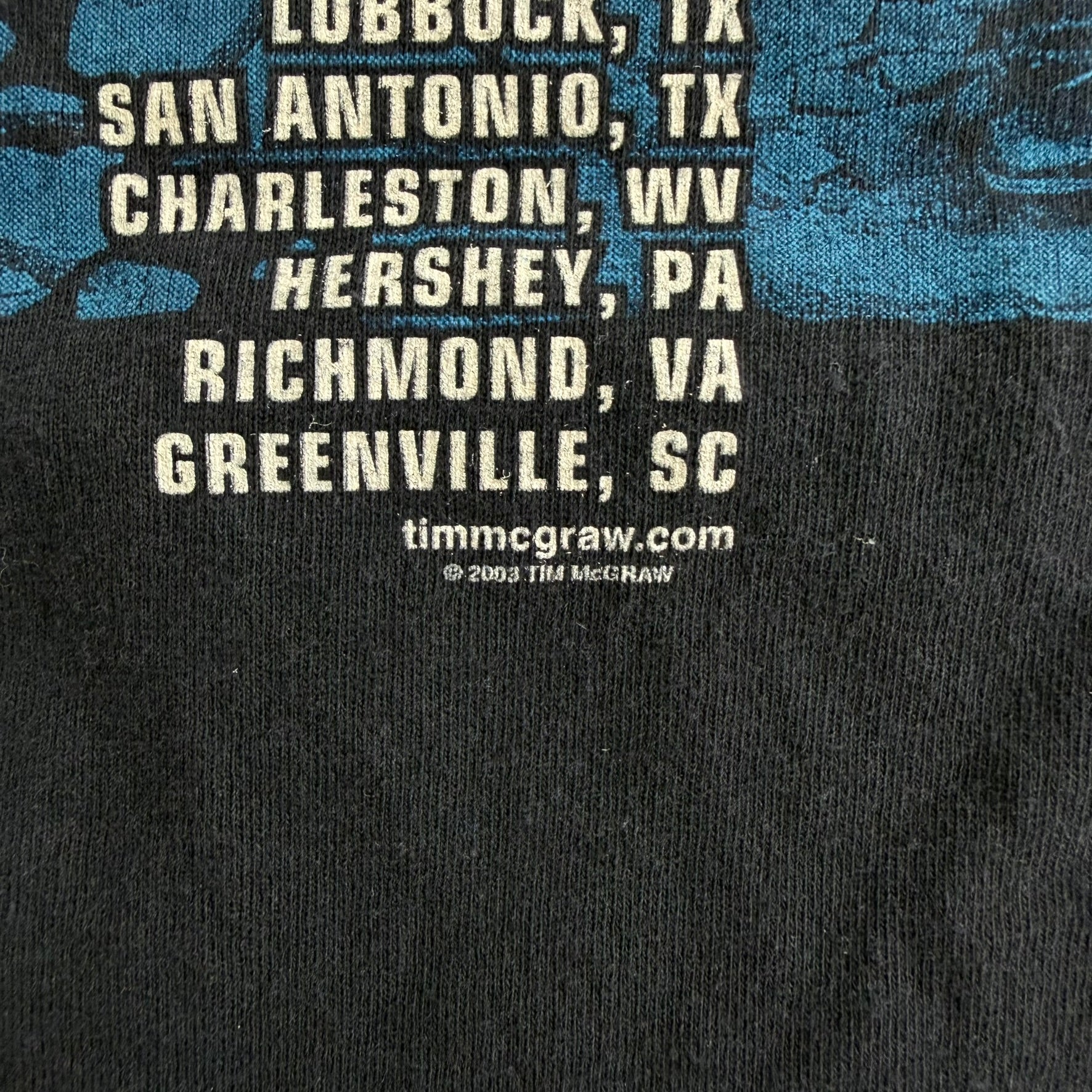 J- Vintage '03 Tim McGraw And The Dancehall Doctors Tour Graphic Tee - L