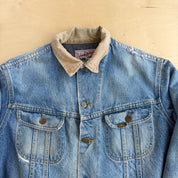 J- Vintage 80s Lee Stormrider Blanket Lined Denim Jacket - 40 (fits L)