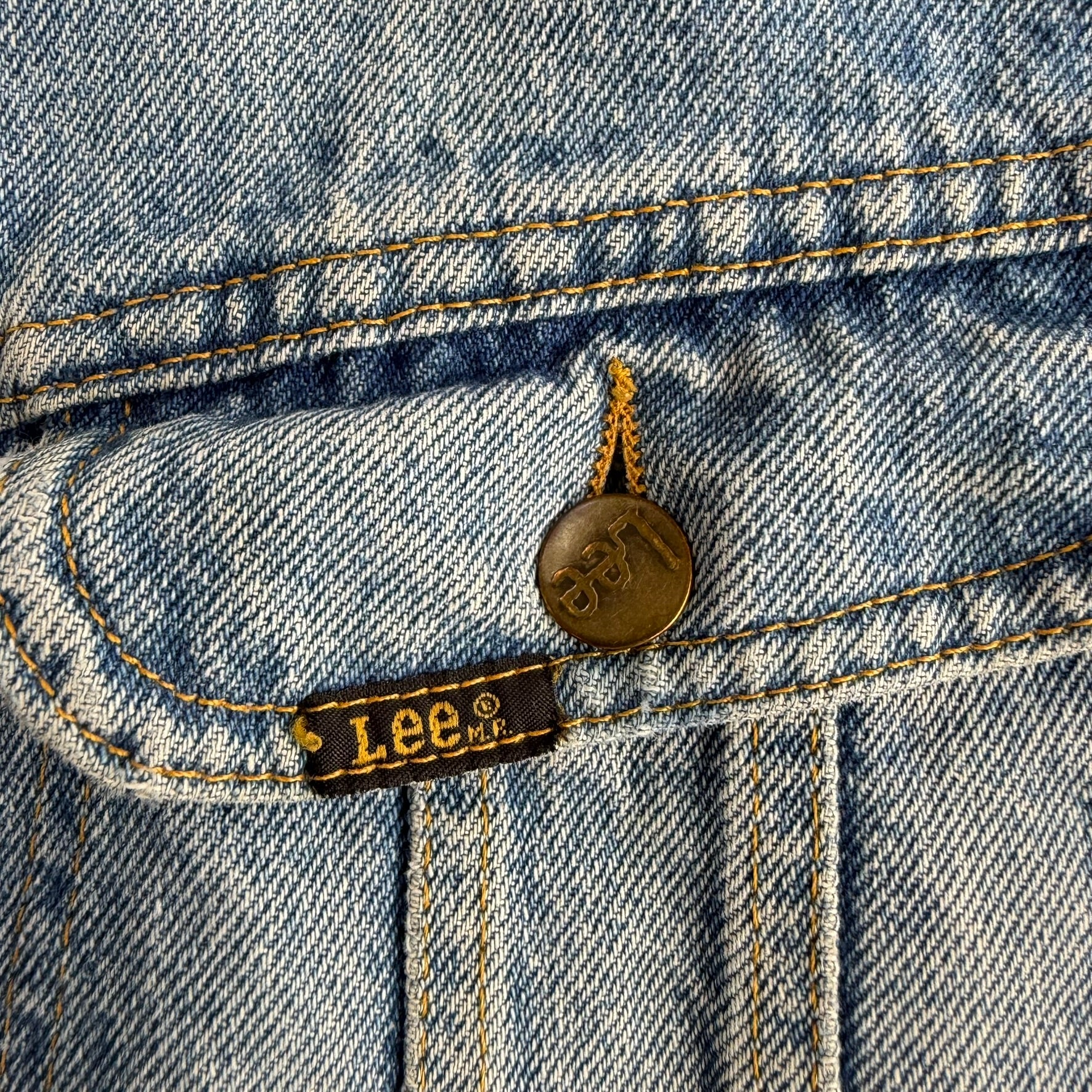 J- Vintage 80s Lee Stormrider Blanket Lined Denim Jacket - 40 (fits L)