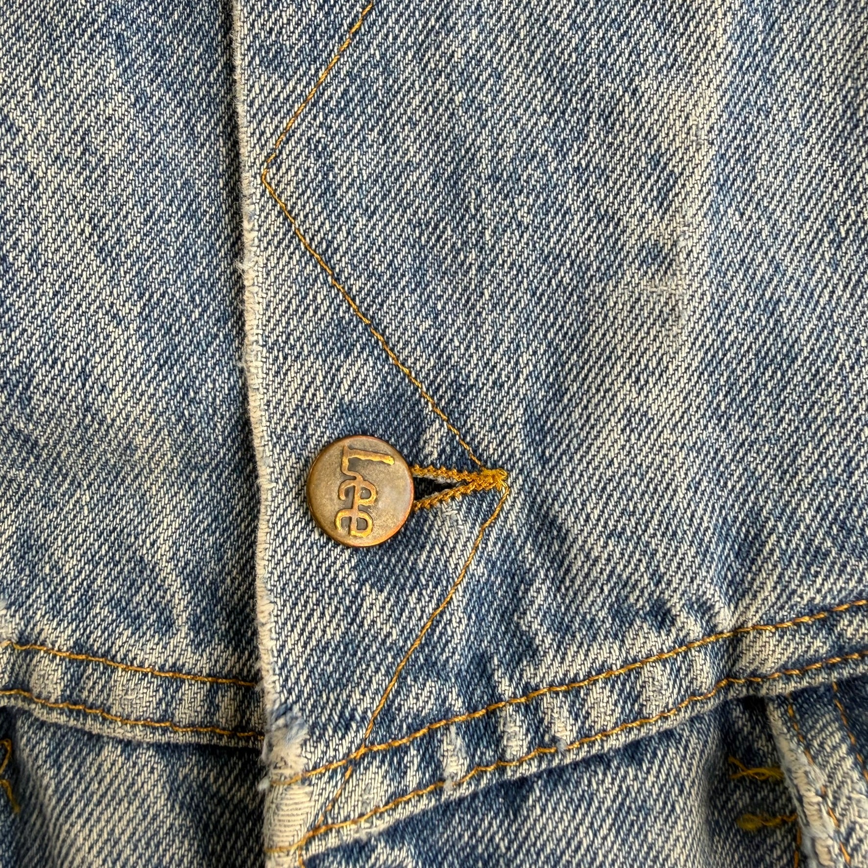 J- Vintage 80s Lee Stormrider Blanket Lined Denim Jacket - 40 (fits L)