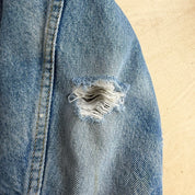 J- Vintage 80s Lee Stormrider Blanket Lined Denim Jacket - 40 (fits L)