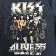 J- Vintage '08 Kiss Alive 35 Living Legends Tour Graphic Tee - L