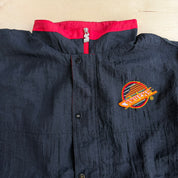 J- Vintage Vancouver Canucks NHL Starter Embroidered Logo Lightweight Jacket - XL