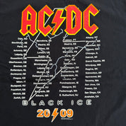 J- Vintage '09 AC/DC Black Ice World Tour Graphic Tee - XL