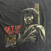 J- Vintage '03 Zion Bob Marley Get Up Stand Up Text & Graphic Tee - XL