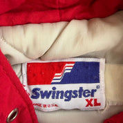 J- Vintage University Of Wisconsin Badgers Chenille Emb Logo Made In USA Winter Bomber Jacket - XL