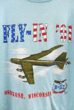 Load image into Gallery viewer, Z - Vintage Single Stitch 91&#39; B-52 Bomber Oshkosh Wisconsin Tee

