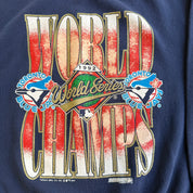 J- Vintage '92 Toronto Blue Jays MLB World Series Champions Crewneck - XL