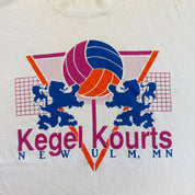 J-  Vintage Kegel Kourts Volleyball New Ulm MN Made In USA Single Stitch Tee - XL