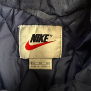 J- Vintage 90s Nike Air Embroidered Swoosh & Text Quilt Lined Zip Up Winter Jacket - XL