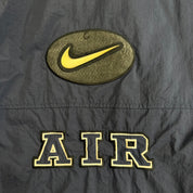J- Vintage 90s Nike Air Embroidered Swoosh & Text Quilt Lined Zip Up Winter Jacket - XL