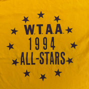 J-  Vintage '94 WTAA All Stars Text Made In USA Single Stitch Tee - M