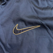 J- Vintage 90s Nike Embroidered Swoosh Sherpa Fleece Lined Zip Up Winter Jacket - L