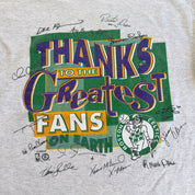 J- Vintage Boston Celtics NBA Thanks To The Fan Graphic Salem Tag  Single Stitch Tee - XL