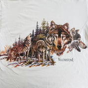 J- Vintage '94 San Segal Yellowstone Wolves In Forest Graphic Tee - 2XL