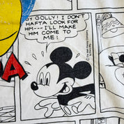J- Vintage Disney Florida Mickey Mouse Comic Strip All Over Print Graphic Made In USA Single Stitch Tee - XL