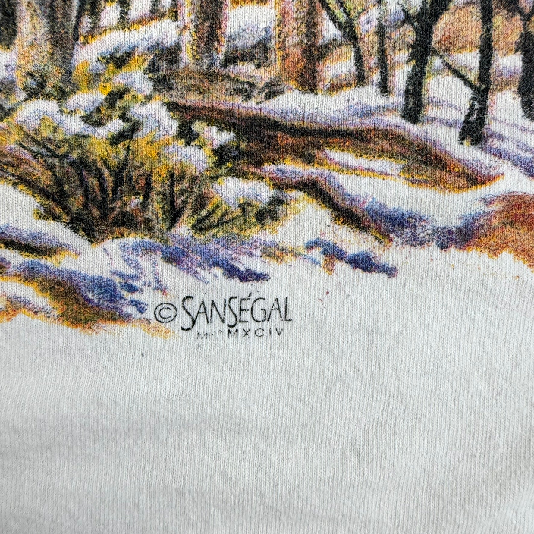 J- Vintage '94 San Segal Yellowstone Wolves In Forest Graphic Tee - 2XL