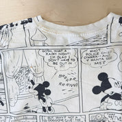 J- Vintage Disney Florida Mickey Mouse Comic Strip All Over Print Graphic Made In USA Single Stitch Tee - XL