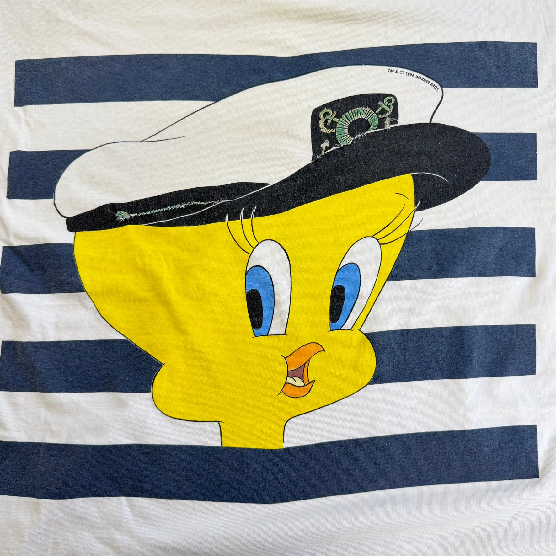 J- Vintage '94 Looney Tunes Captain Tweedy Bird Graphic Single Stitch Tee - 2XL