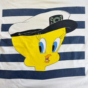J- Vintage '94 Looney Tunes Captain Tweedy Bird Graphic Single Stitch Tee - 2XL