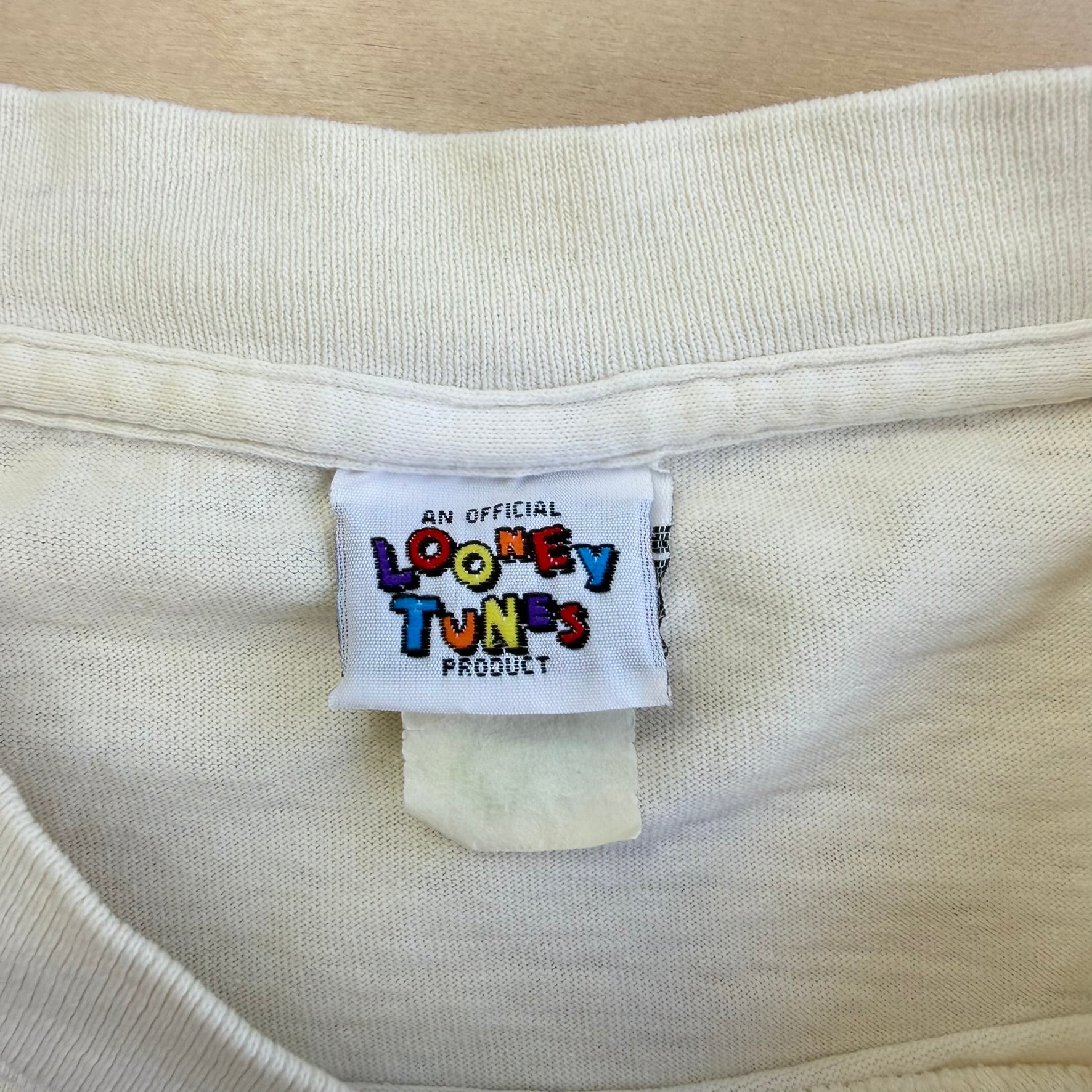 J- Vintage '94 Looney Tunes Captain Tweedy Bird Graphic Single Stitch Tee - 2XL