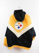 Load image into Gallery viewer, Vintage Turbo Zone NFL Pittsburgh Steelers Winter Jacket
