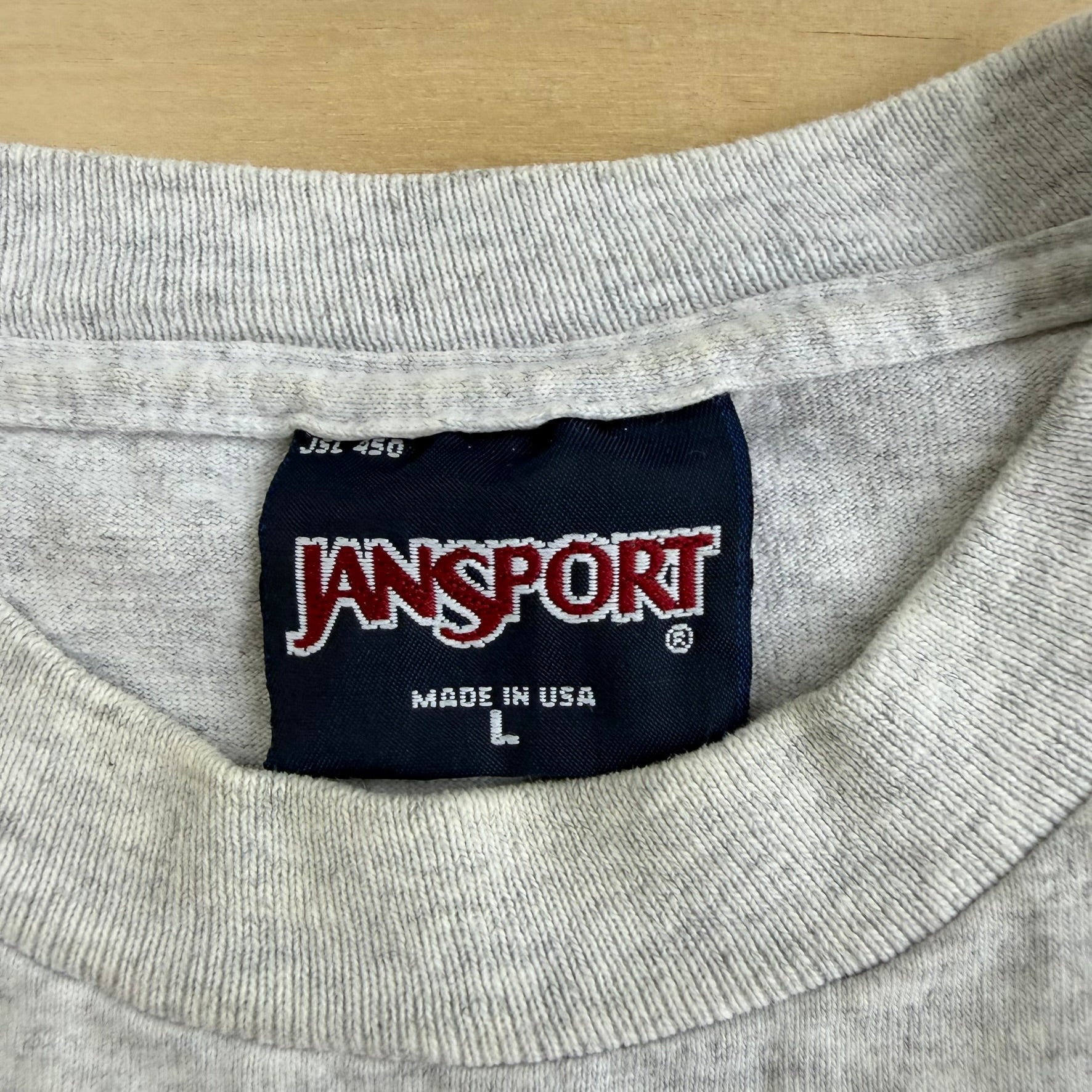 J- Vintage Jansport University Of Richmond Embroidered Text Made In USA Long Sleeve Tee - L