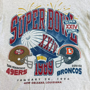 J-  Abercrombie & Fitch NFL Super Bowl 24 1990 Graphic Tee - M Tall