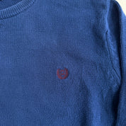 J- Vintage Chaps RL Embroidered Logo Navy Knit Sweater - XL