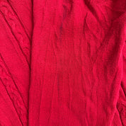J- Vintage Tommy Hilfiger Henley Red Knit Sweater - M