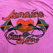 J- Vintage Jamaica One Love Graphic Single Stitch Tee - 50 (fits XL)