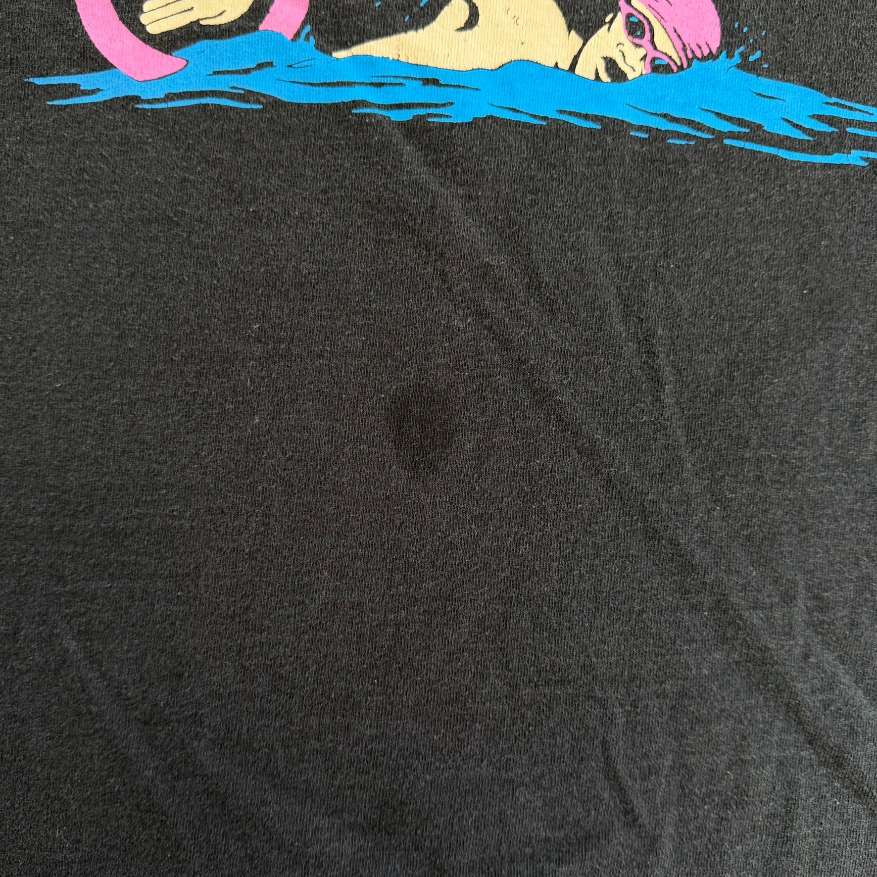 J- Vintage '93 British Columbia Regional Swimming Championship Graphic Single Stitch Tee - XL