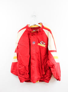 Vintage Starter NFL Kansas City Chiefs Buttoned Zipper Winter Jacket