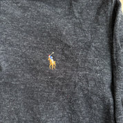 J- Vintage Polo RL Embroidered Logo Quarter Zip Knit Sweater - S