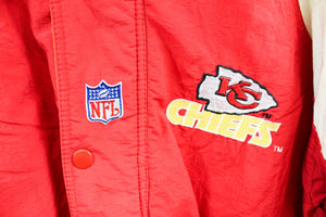 Vintage Starter NFL Kansas City Chiefs Buttoned Zipper Winter Jacket