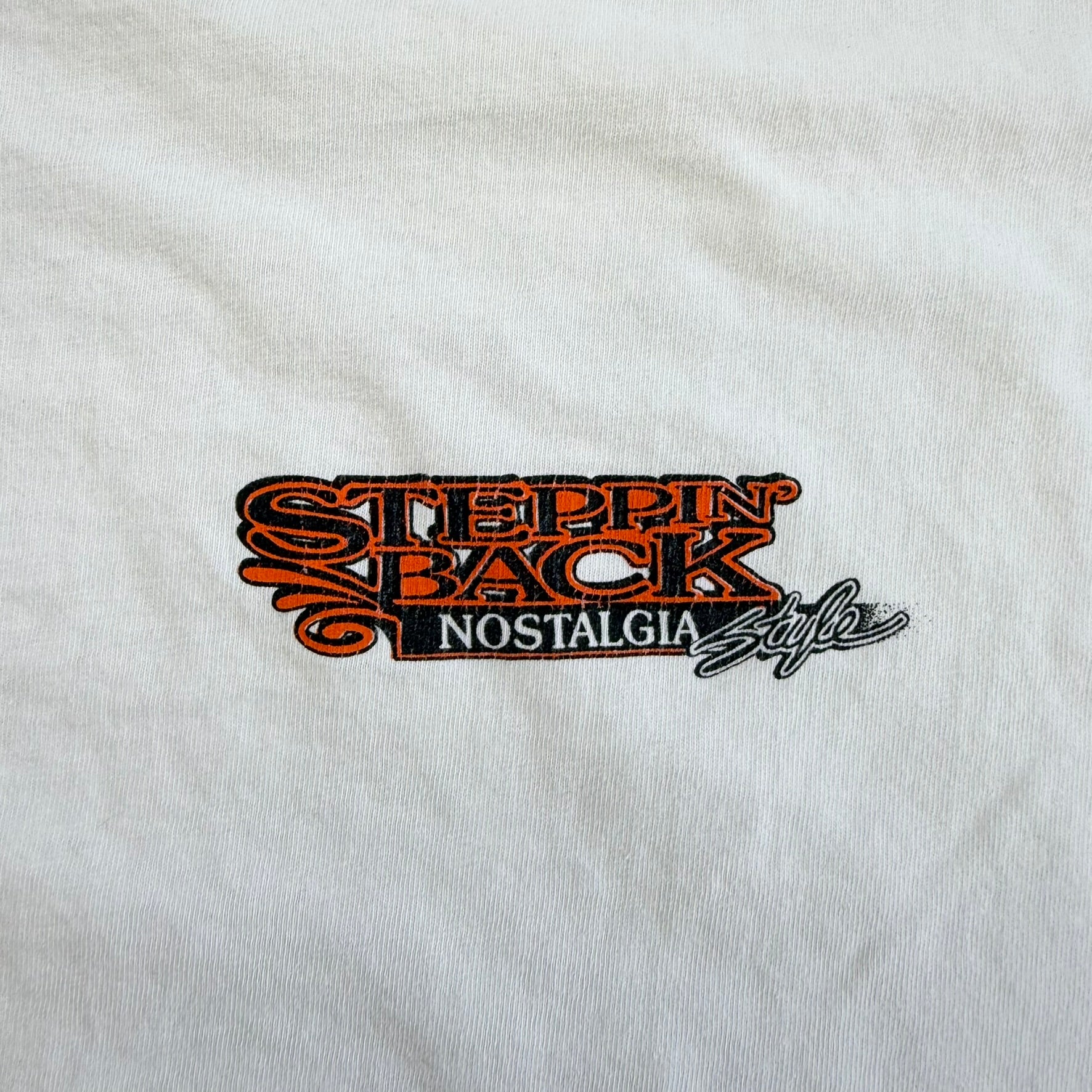 J- Vintage '94 Steppin' Back Nostalgia Style Car Graphic Single Stitch Tee - L