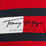 J- Vintage Tommy Hilfiger Embroidered Logo Knit Sweater - XL