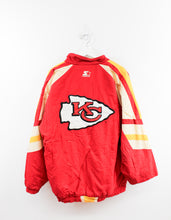 Load image into Gallery viewer, Vintage Starter NFL Kansas City Chiefs Buttoned Zipper Winter Jacket
