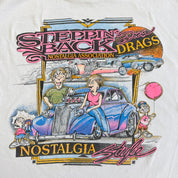 J- Vintage '94 Steppin' Back Nostalgia Style Car Graphic Single Stitch Tee - L