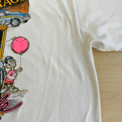 J- Vintage '94 Steppin' Back Nostalgia Style Car Graphic Single Stitch Tee - L