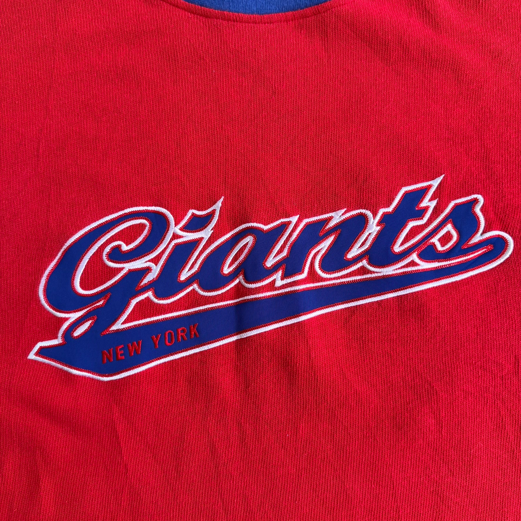 J- Vintage New York Giants NFL Reebok Embroidered Logo Knit Sweater - 2XL