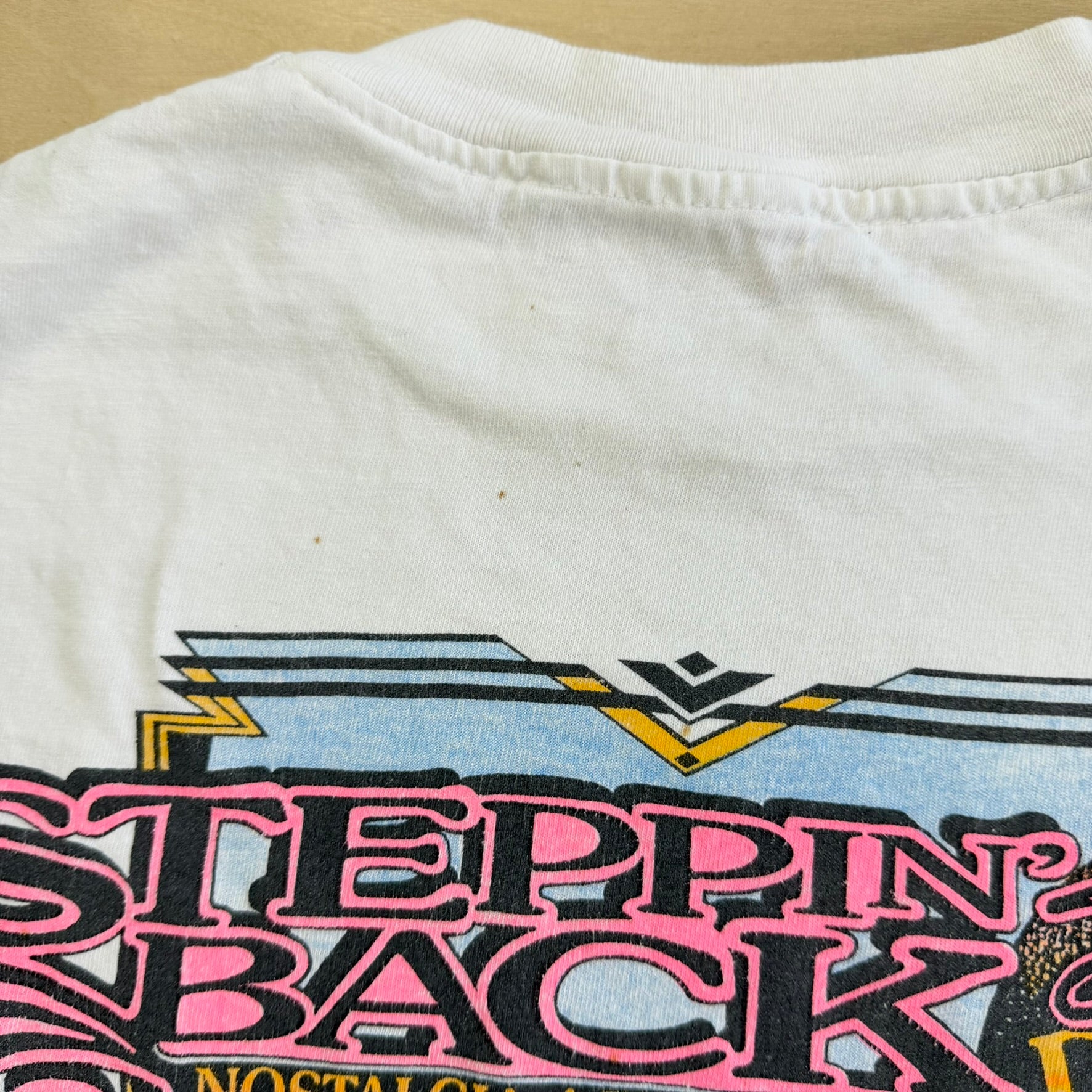 J- Vintage '94 Steppin' Back Nostalgia Style Car Graphic Single Stitch Tee - L