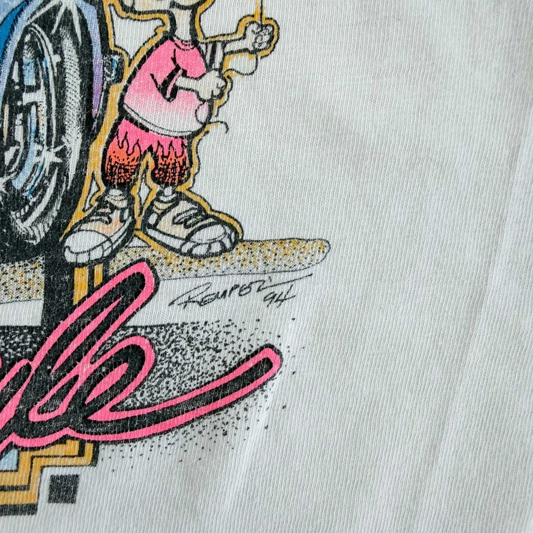 J- Vintage '94 Steppin' Back Nostalgia Style Car Graphic Single Stitch Tee - L