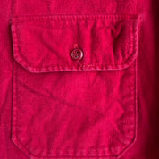 J- Vintage Woolrich Chamois Cloth Red Button Down Shirt - L